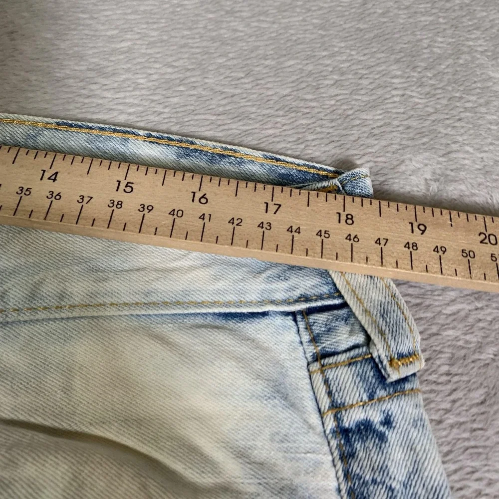 True Religion Geno Jeans Mens 36x31 Blue Acid Wash Straight USA‎ Made Vintage